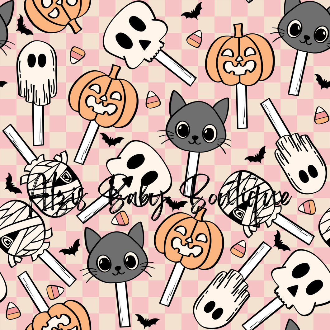 Spooky cake pops - pink