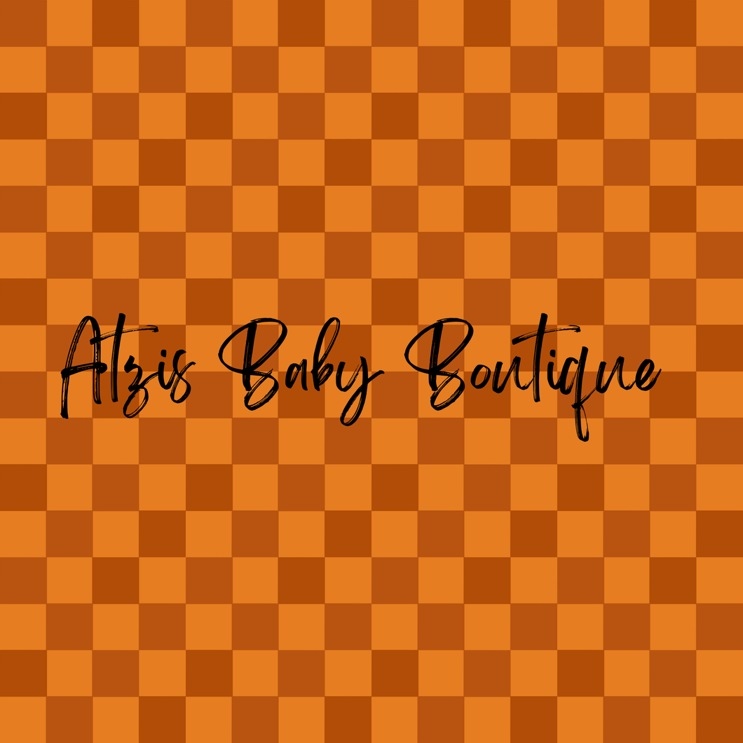 Burnt orange checks