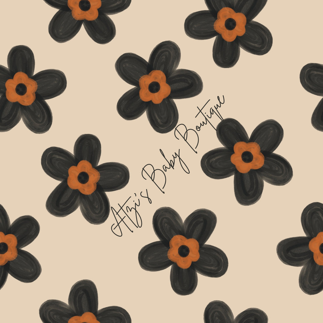 Boho watercolor floral