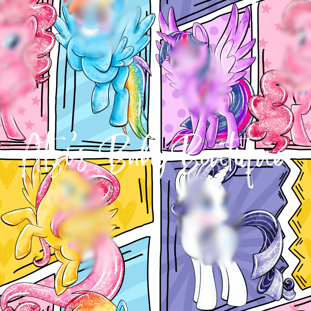 Colorful pony’s