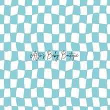 Load image into Gallery viewer, Blue wavey checks
