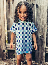 Load image into Gallery viewer, Blue checkers
