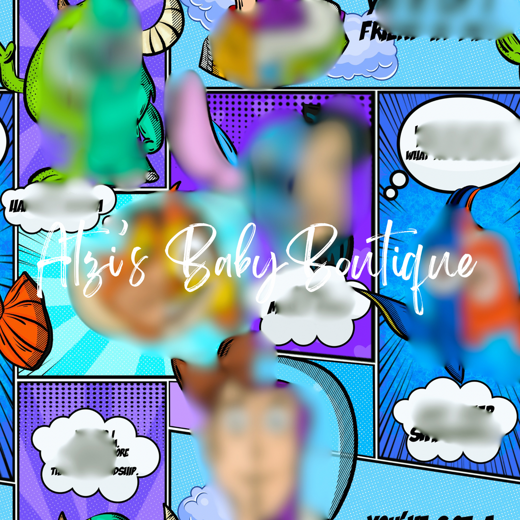 Blue characters
