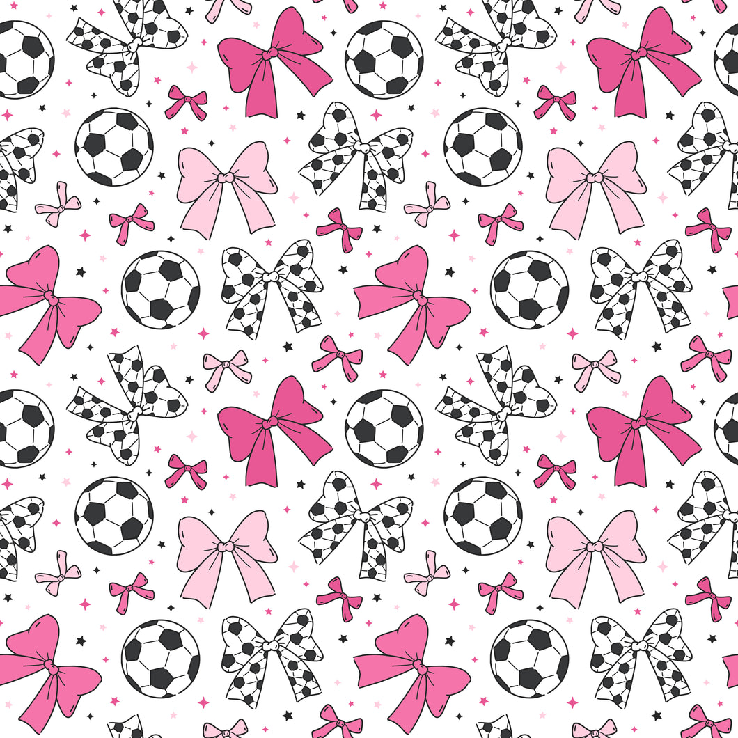 Girly soccer- white background