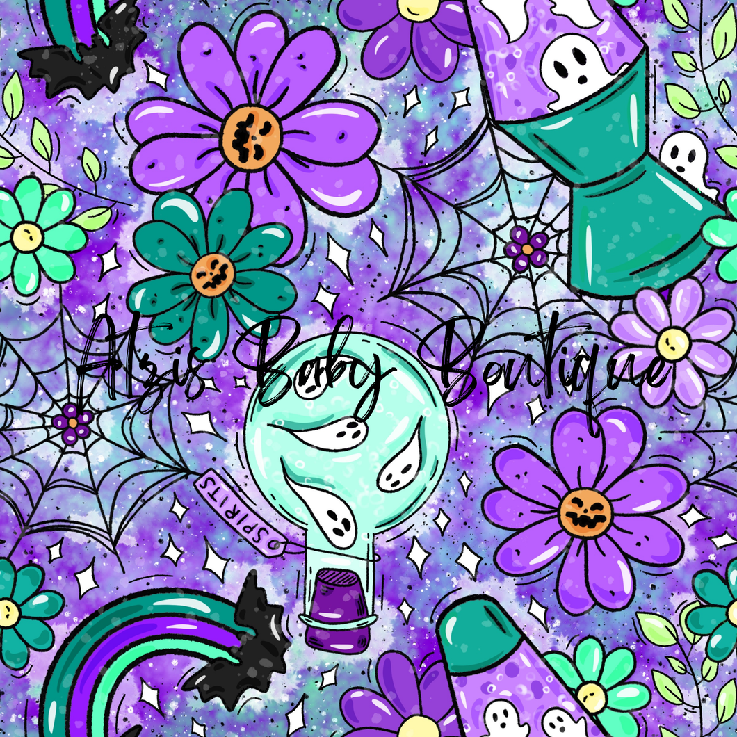 Spooky glow light - purple